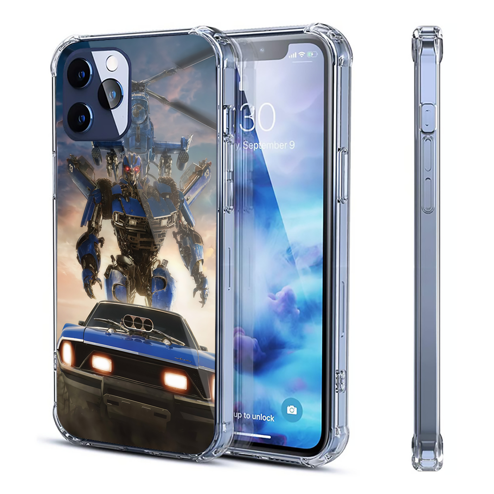 （画像用） Transformers トランスフォーマー 【iPhone 12シリーズ対応】透明スマホケース（クリアソフトケース）